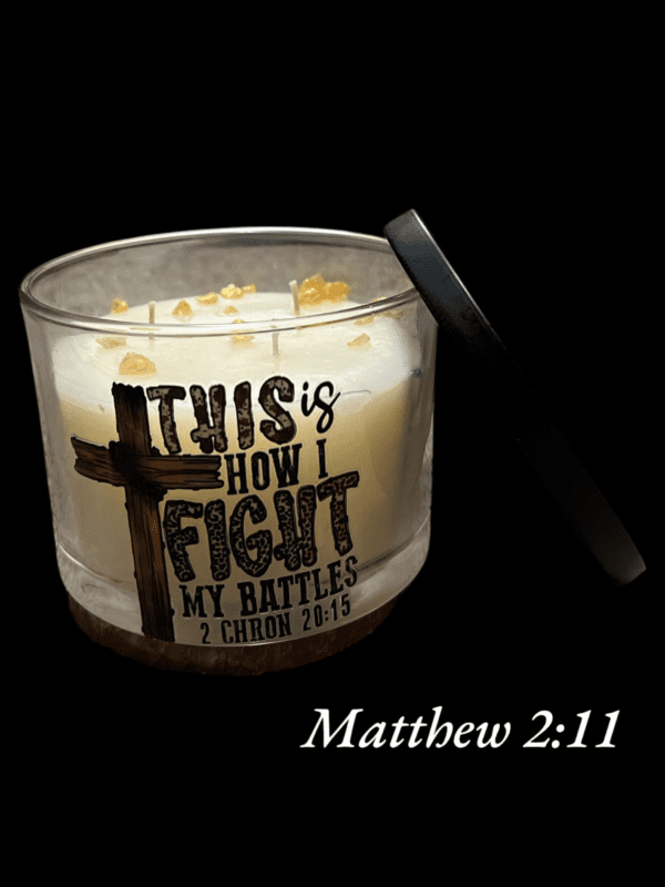 3-Wick Scented Candle ~ MATTHEW 2:11